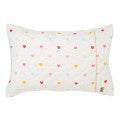 I HEART YOU RAINBOW QUILTED SINGLE PILLOWCASE